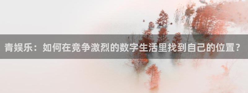 优游国际官网下载：青娱乐：如何在竞争激烈的数字生活里找到自己的位置？